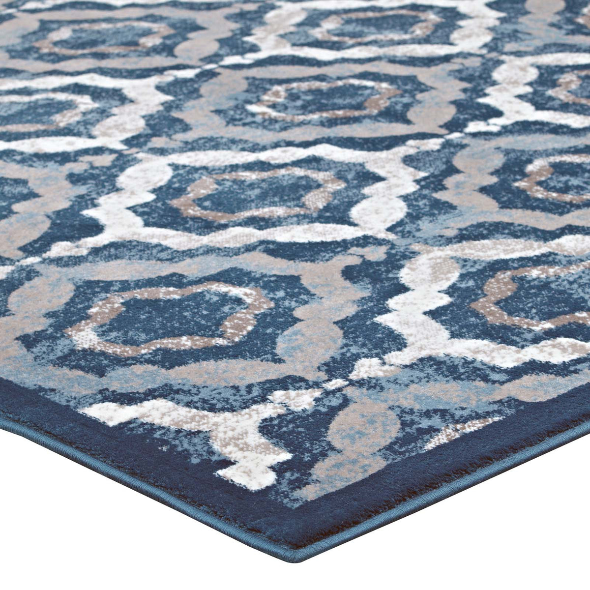 Kalinda Rustic Vintage Moroccan Trellis Area Rug
