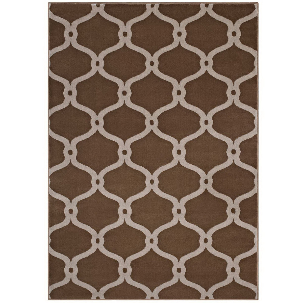 Beltara Chain Link Transitional Trellis Area Rug