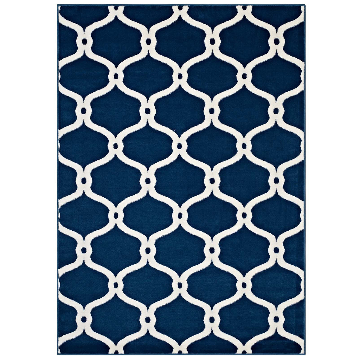 Beltara Chain Link Transitional Trellis Area Rug