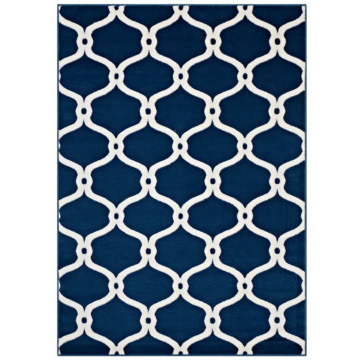 Beltara Chain Link Transitional Trellis Area Rug