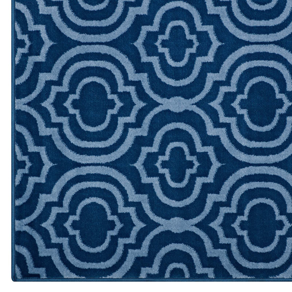 Frame Transitional Moroccan Trellis Area Rug - view 8