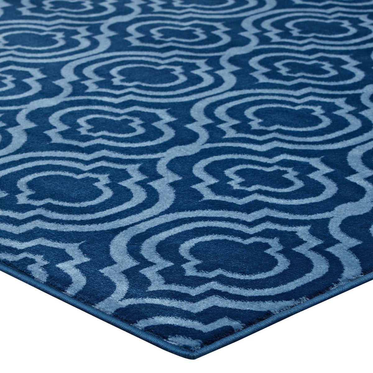 Frame Transitional Moroccan Trellis Area Rug - view 17