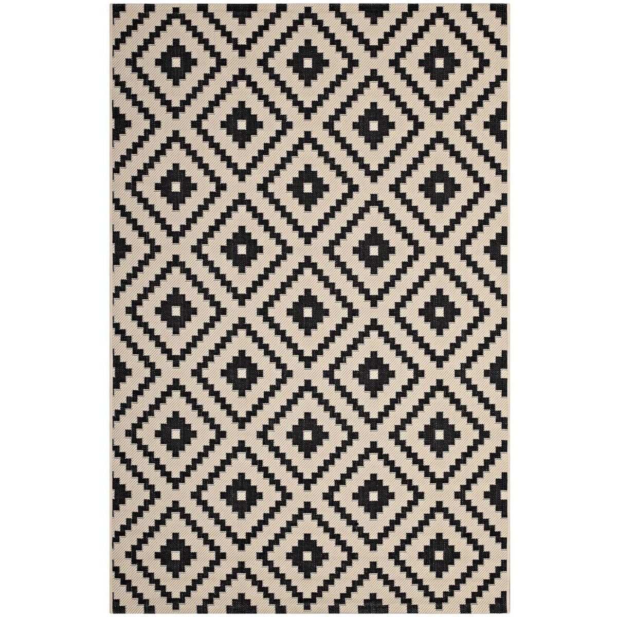 Perplex Geometric Diamond Trellis Indoor and Outdoor Area Rug