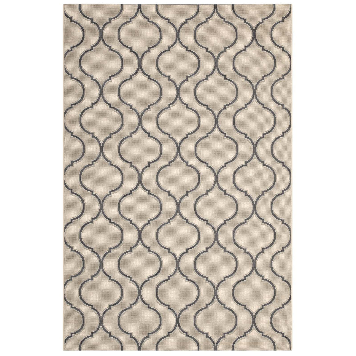 Linza Wave Abstract Trellis Indoor and Outdoor Area Rug