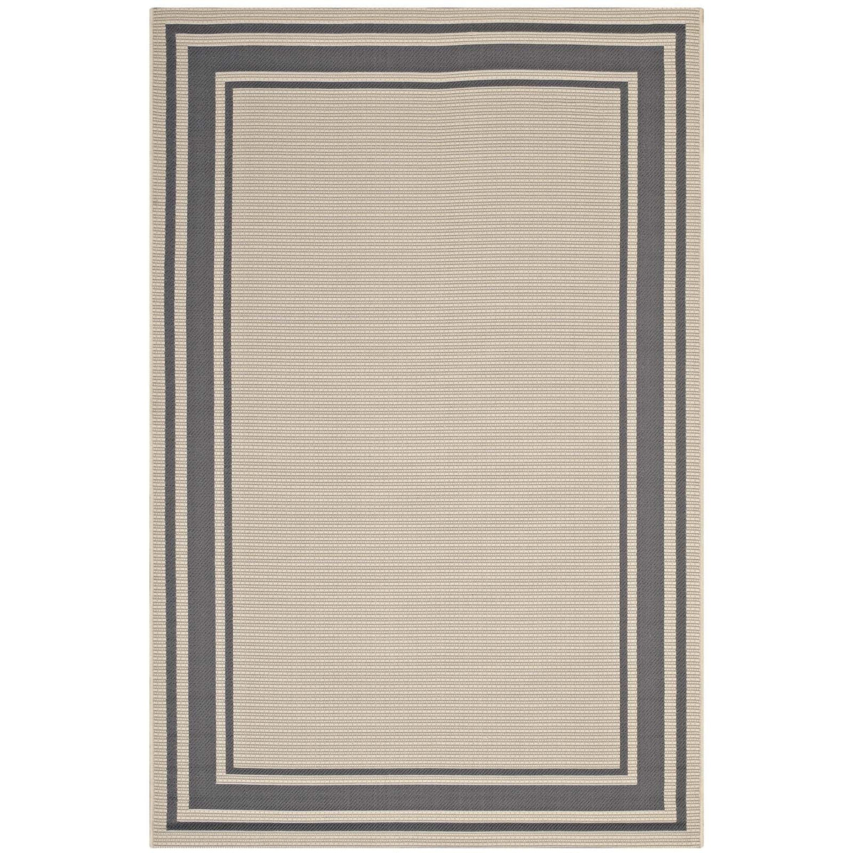 Rim Solid Border Indoor and Outdoor Area Rug - view 3