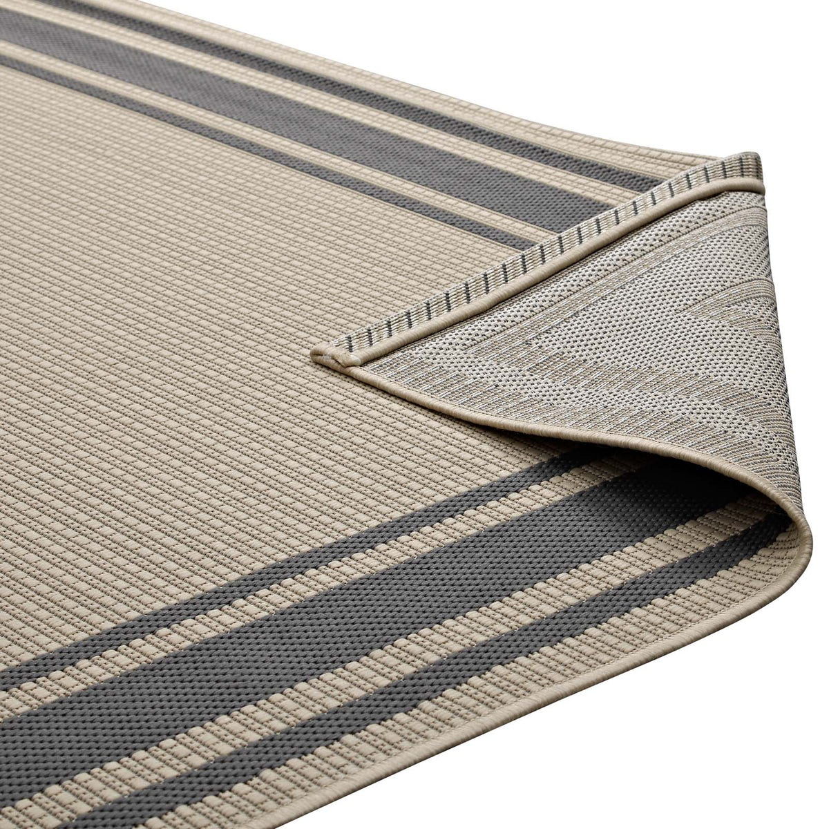 Rim Solid Border Indoor and Outdoor Area Rug - view 18