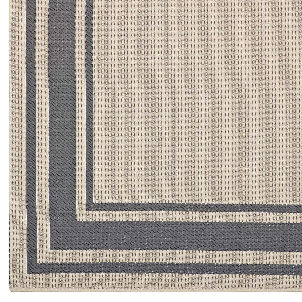 Rim Solid Border Indoor and Outdoor Area Rug - view 10