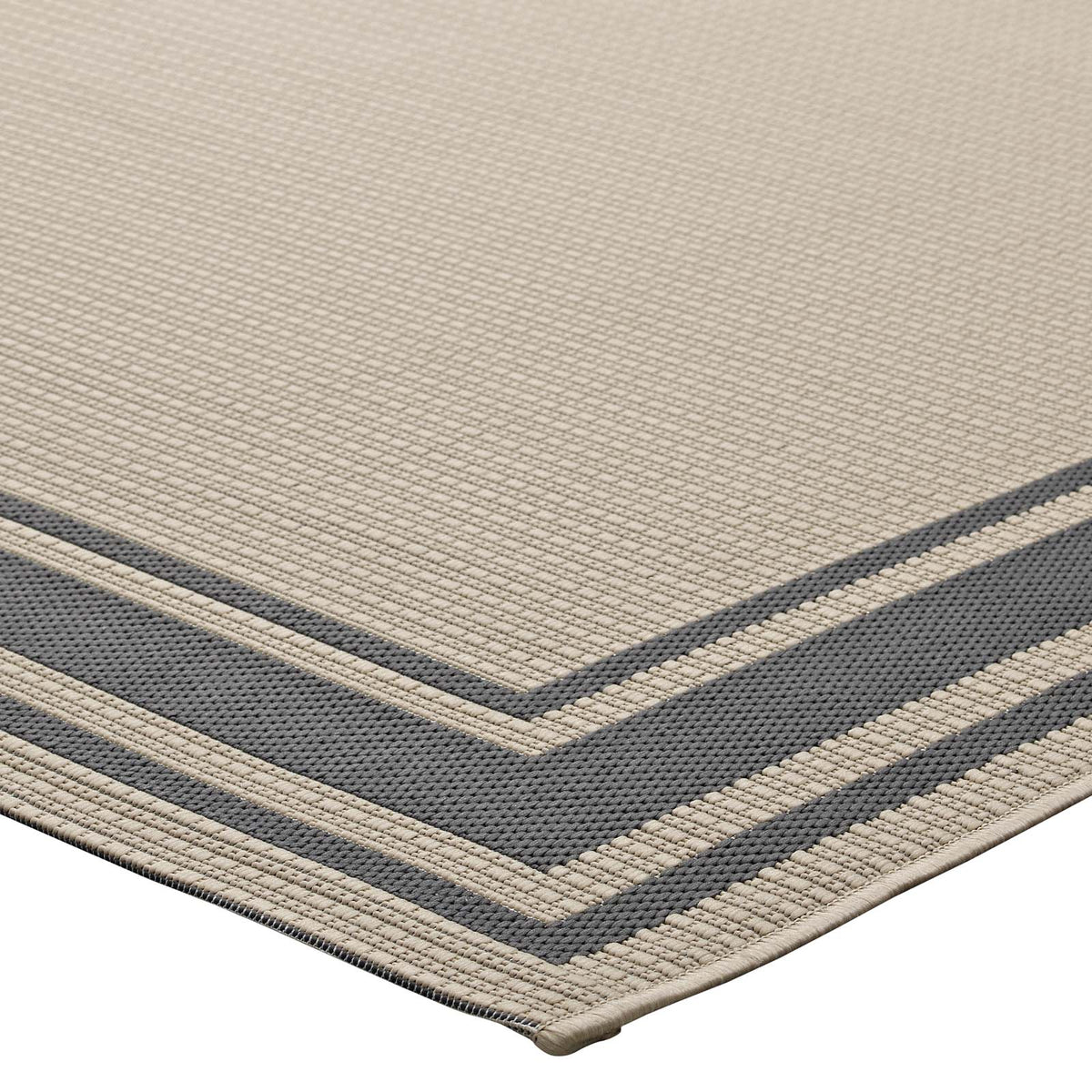 Rim Solid Border Indoor and Outdoor Area Rug - view 15