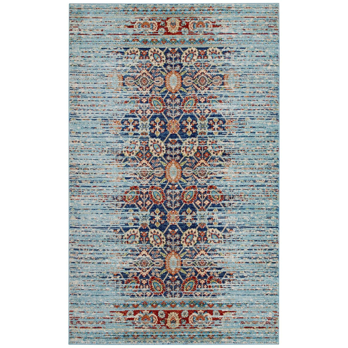 Naria Distressed Vintage Medallion Area Rug