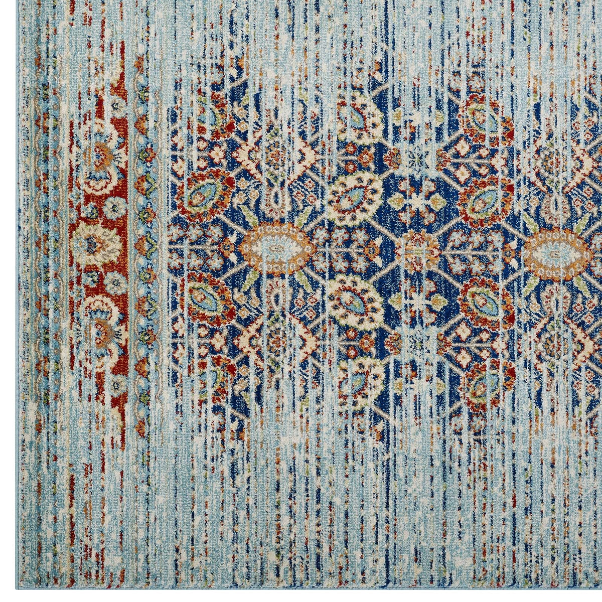 Naria Distressed Vintage Medallion Area Rug