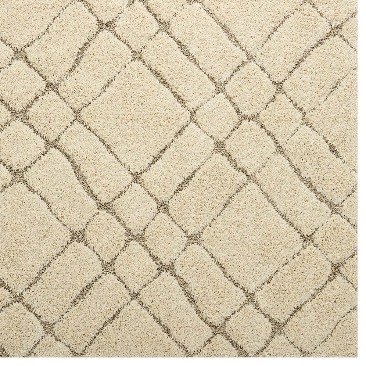 Jubilant Verona Abstract Geometric Shag Area Rug