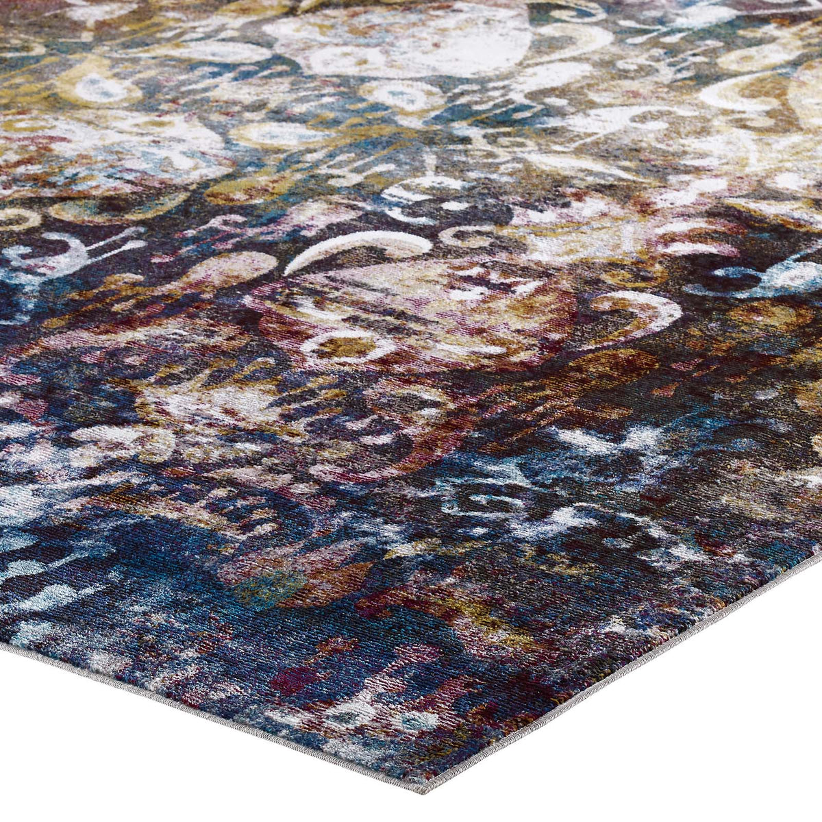 Success Jayla Transitional Distressed Vintage Floral Moroccan Trellis Area Rug