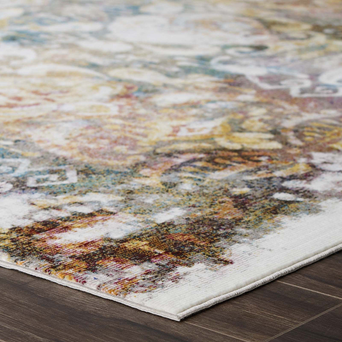 Success Jayla Transitional Distressed Vintage Floral Moroccan Trellis Area Rug