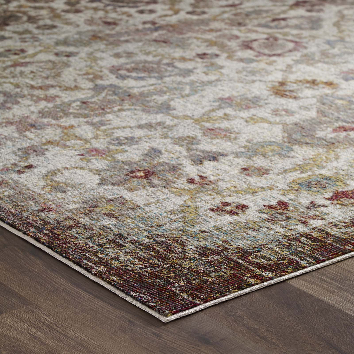 Success Kaede Distressed Vintage Floral Moroccan Trellis Area Rug