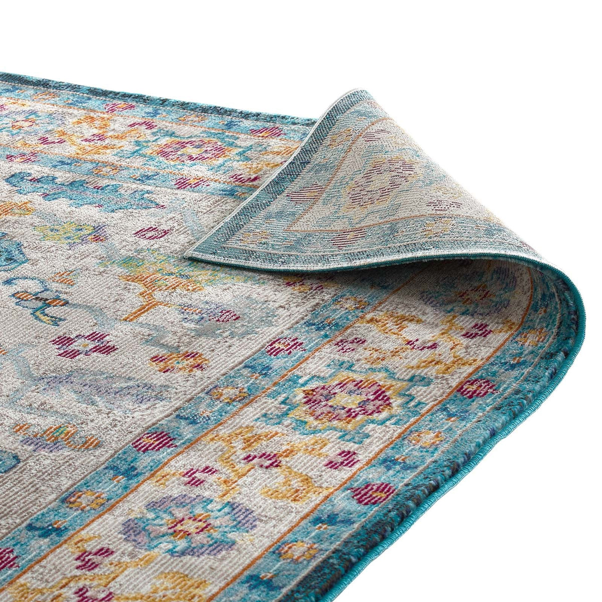 Success Anisah Distressed Floral Vintage Medallion Area Rug