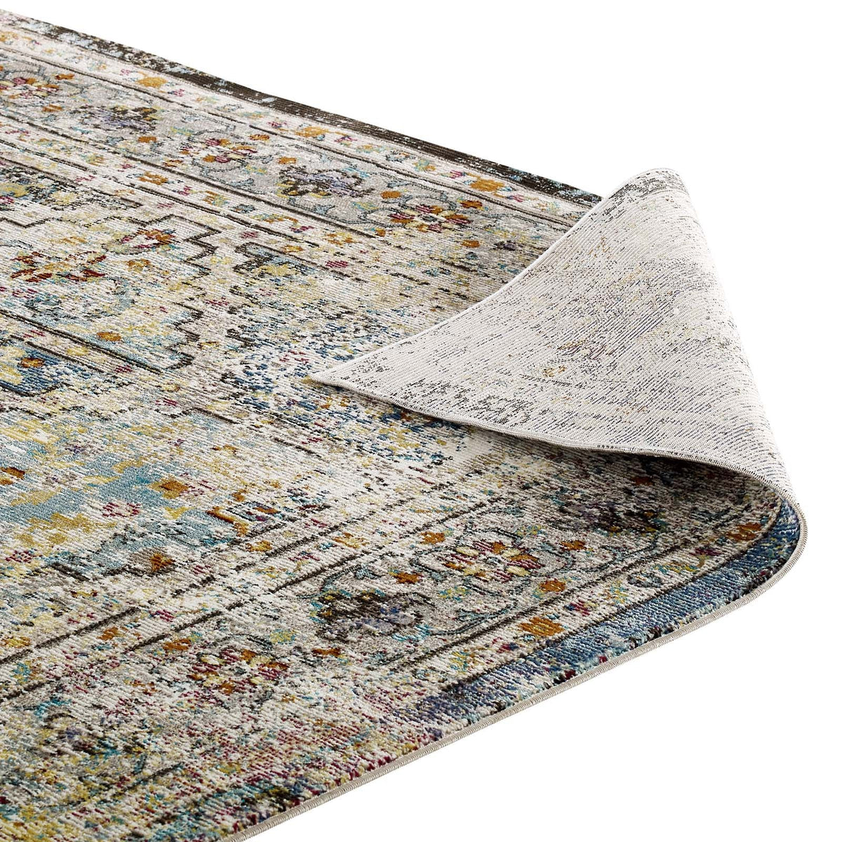 Success Jacinda Distressed Vintage Floral Vintage Medallion Area Rug