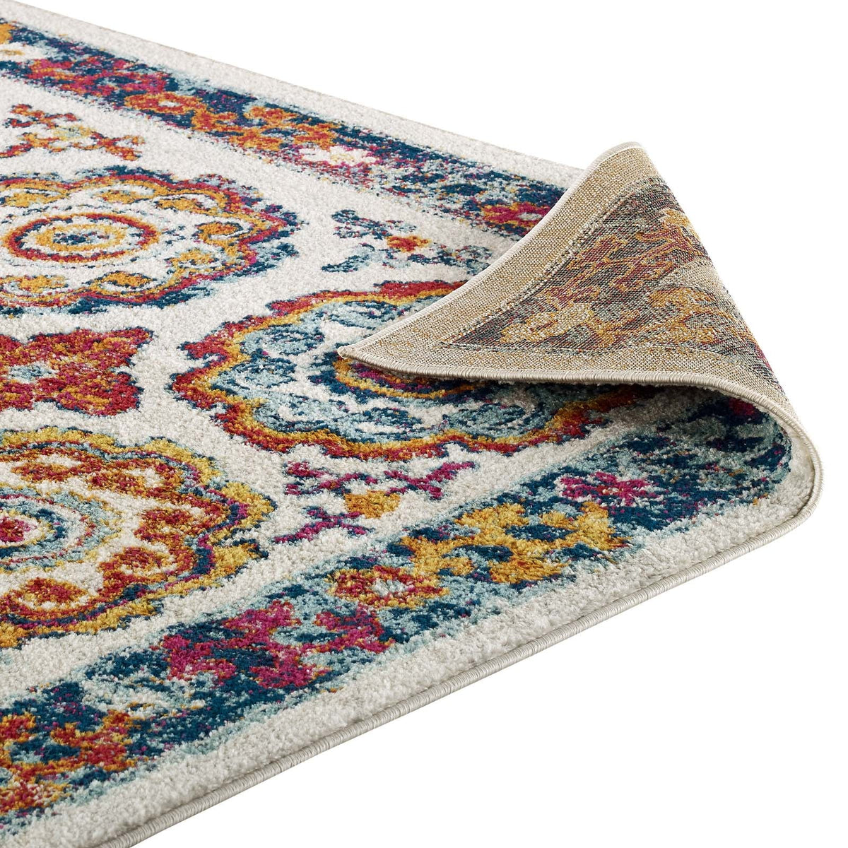 Entourage Odile Distressed Floral Moroccan Trellis Area Rug - view 20