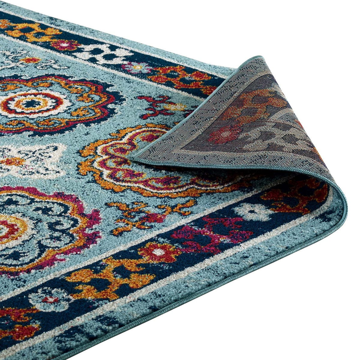Entourage Odile Distressed Floral Moroccan Trellis Area Rug - view 22
