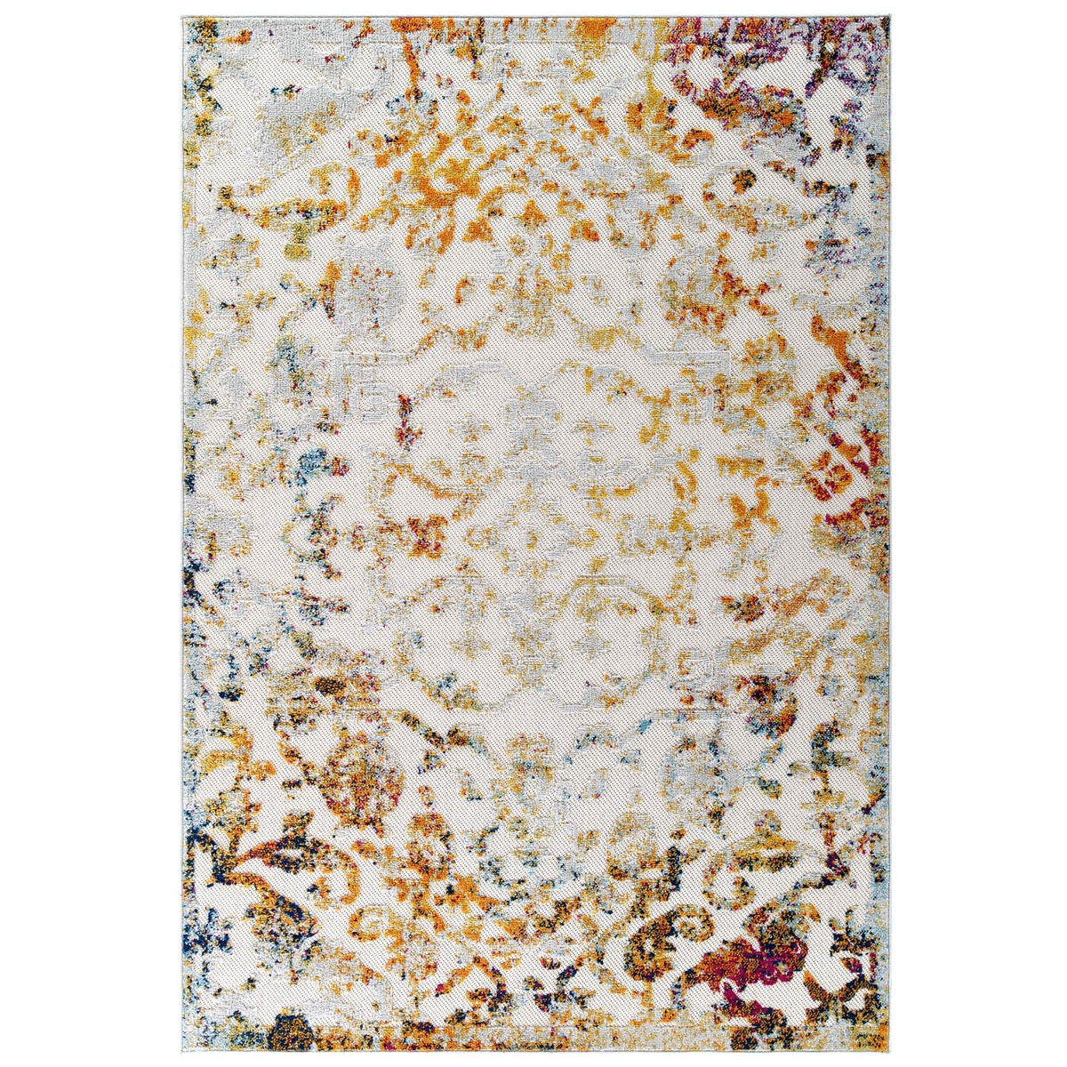Reflect Primrose Ornate Floral Lattice Indoor/Outdoor Area Rug