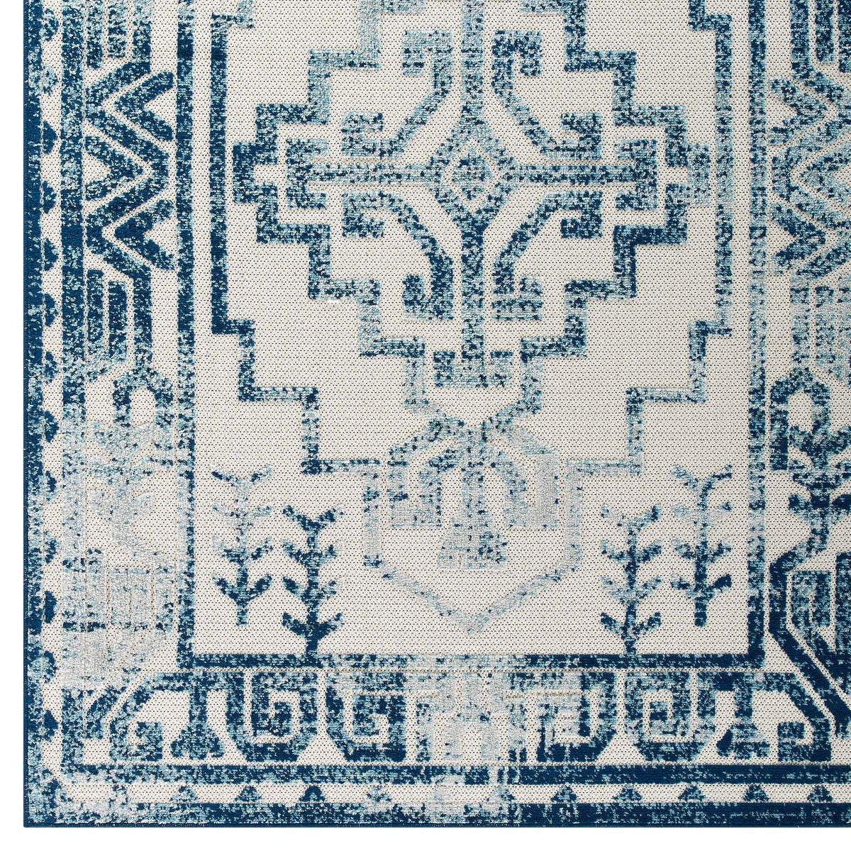 Reflect Nyssa Distressed Geometric Southwestern Aztec Indoor/Outdoor Area Rug