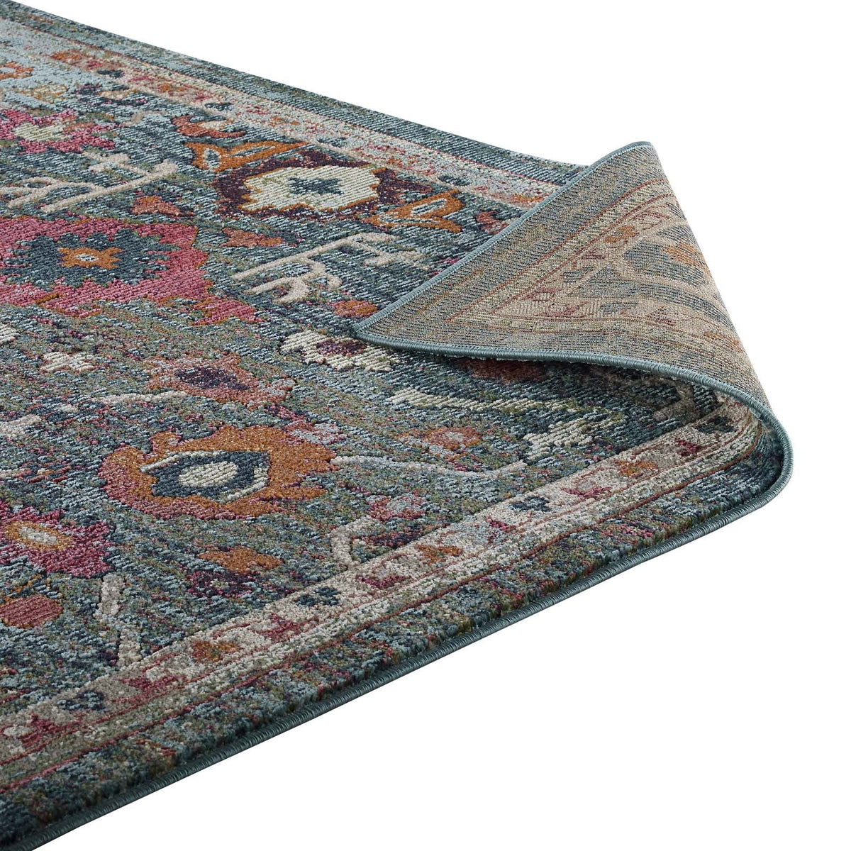 Tribute Every Distressed Vintage Floral Area Rug