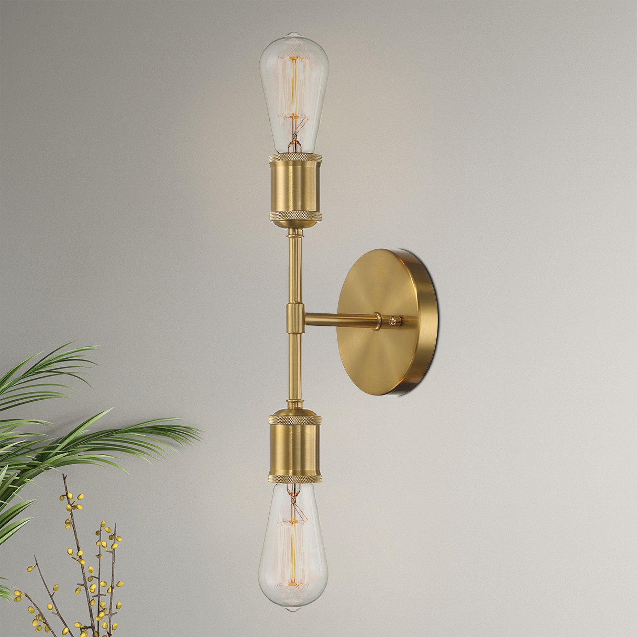 Sapphire Double Lights Bathroom Wall Sconce over Mirror Bedroom Hallway Entryway 5"W × 10.75"H × 5"E