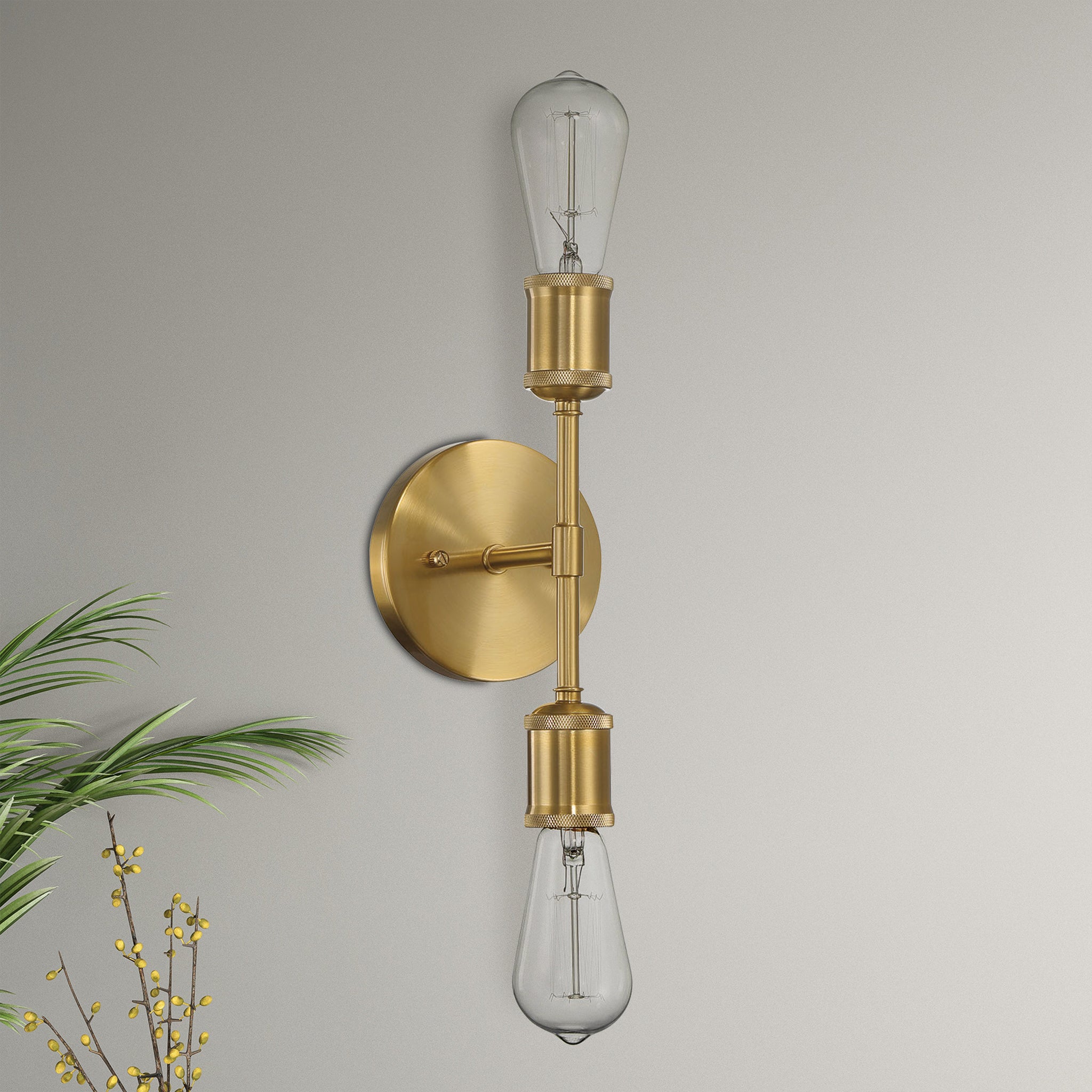 Sapphire Double Lights Bathroom Wall Sconce over Mirror Bedroom Hallway Entryway 5"W × 10.75"H × 5"E