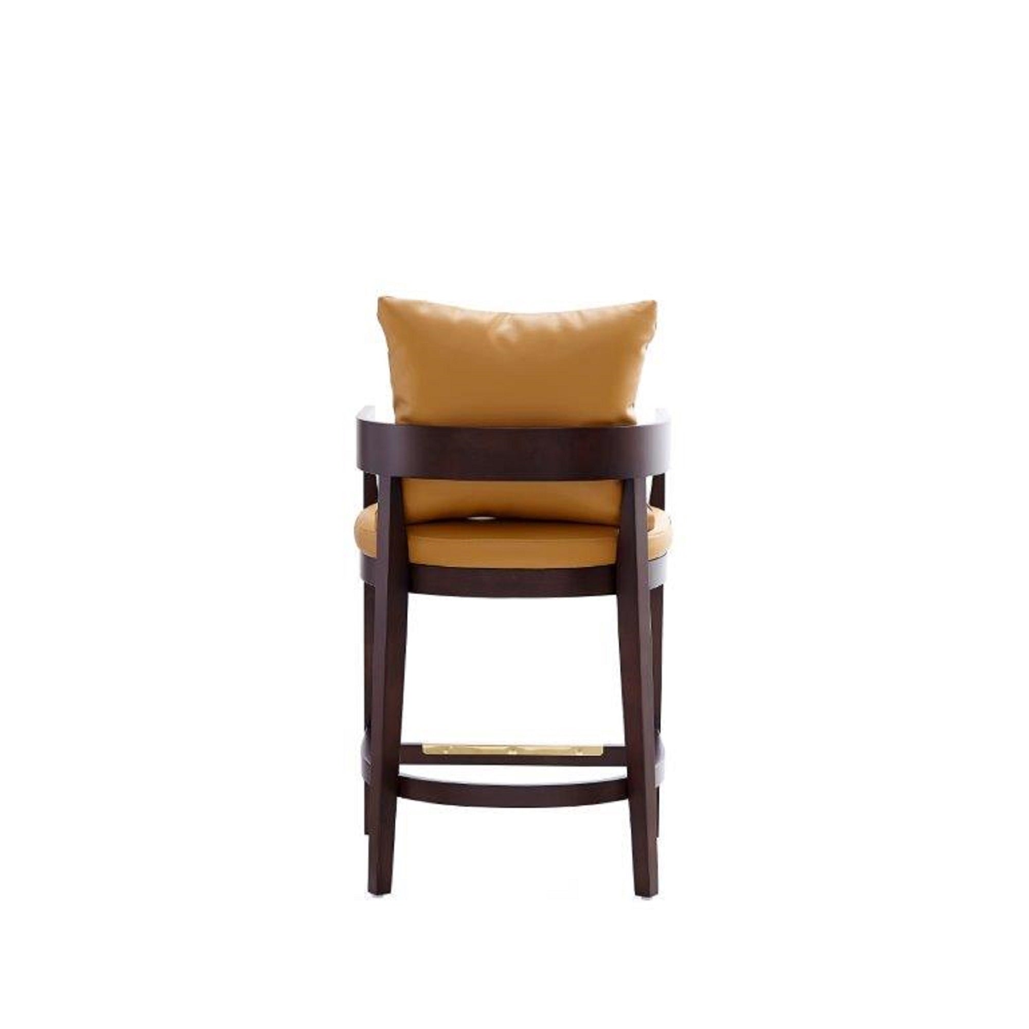 Ritz Camel Vegan Leather Counter Stool
