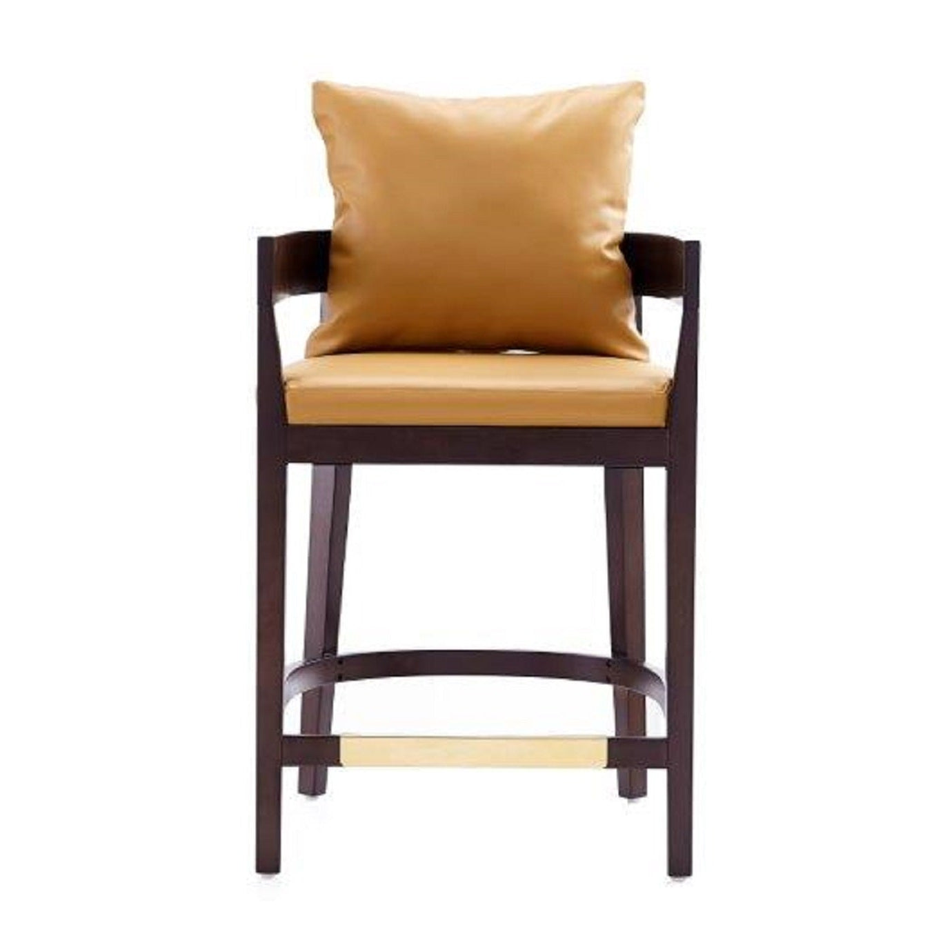 Ritz Camel Vegan Leather Counter Stool