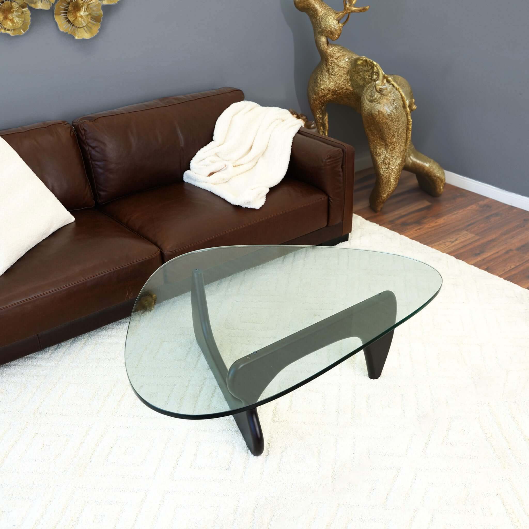 River Glass Coffee Table