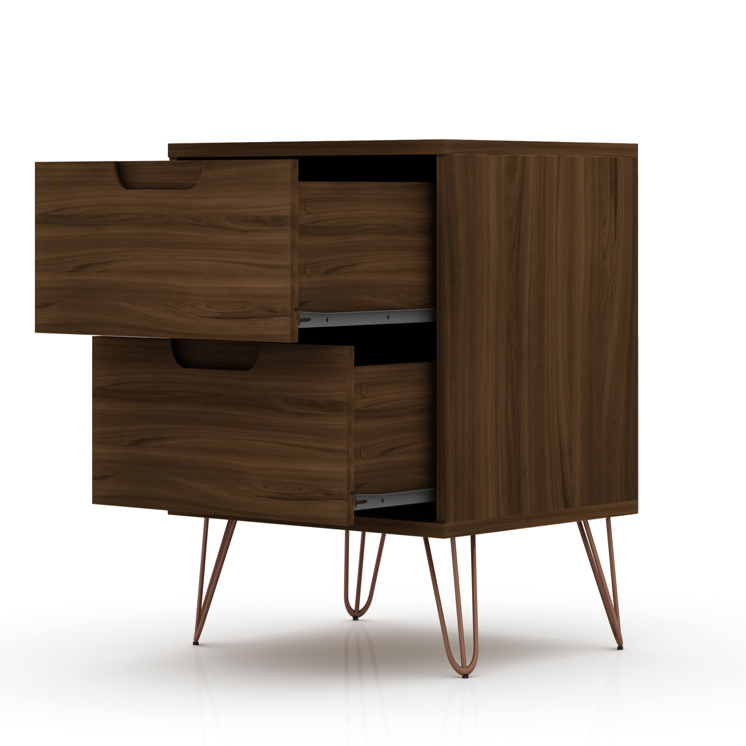 Rockefeller 2.0 Nightstand in Chestnut Brown