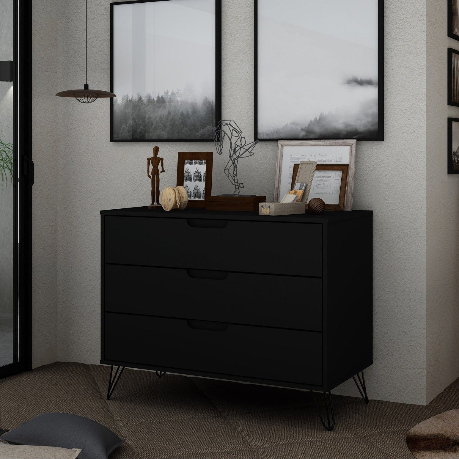 Rockefeller Black Dresser