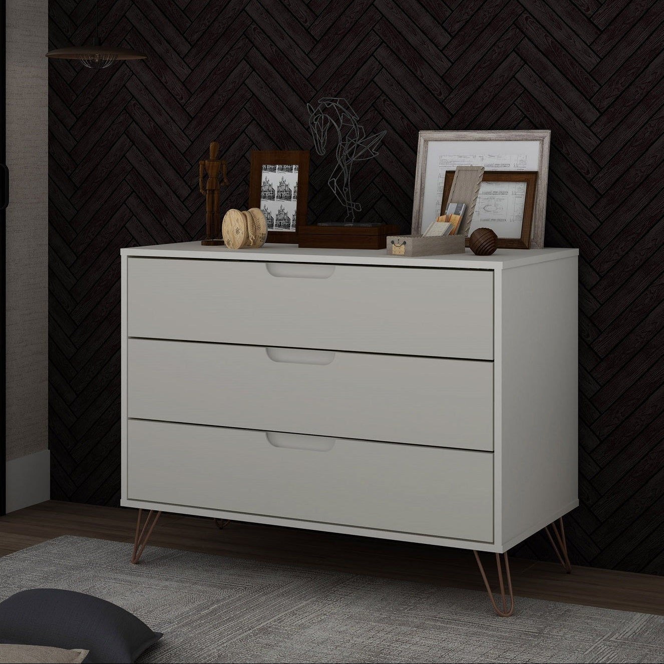 Rockefeller Dresser in White