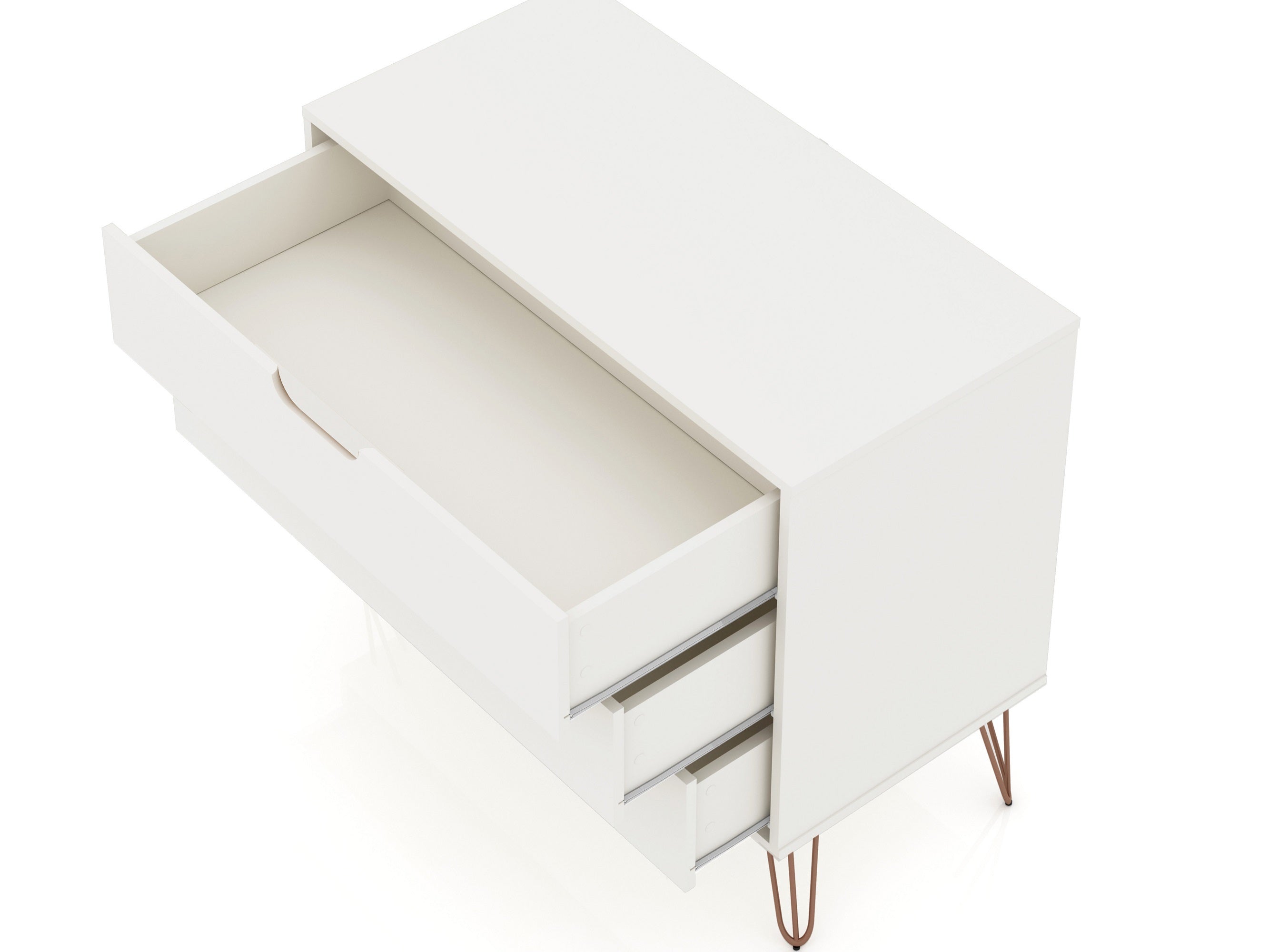 Rockefeller Modern White Dresser