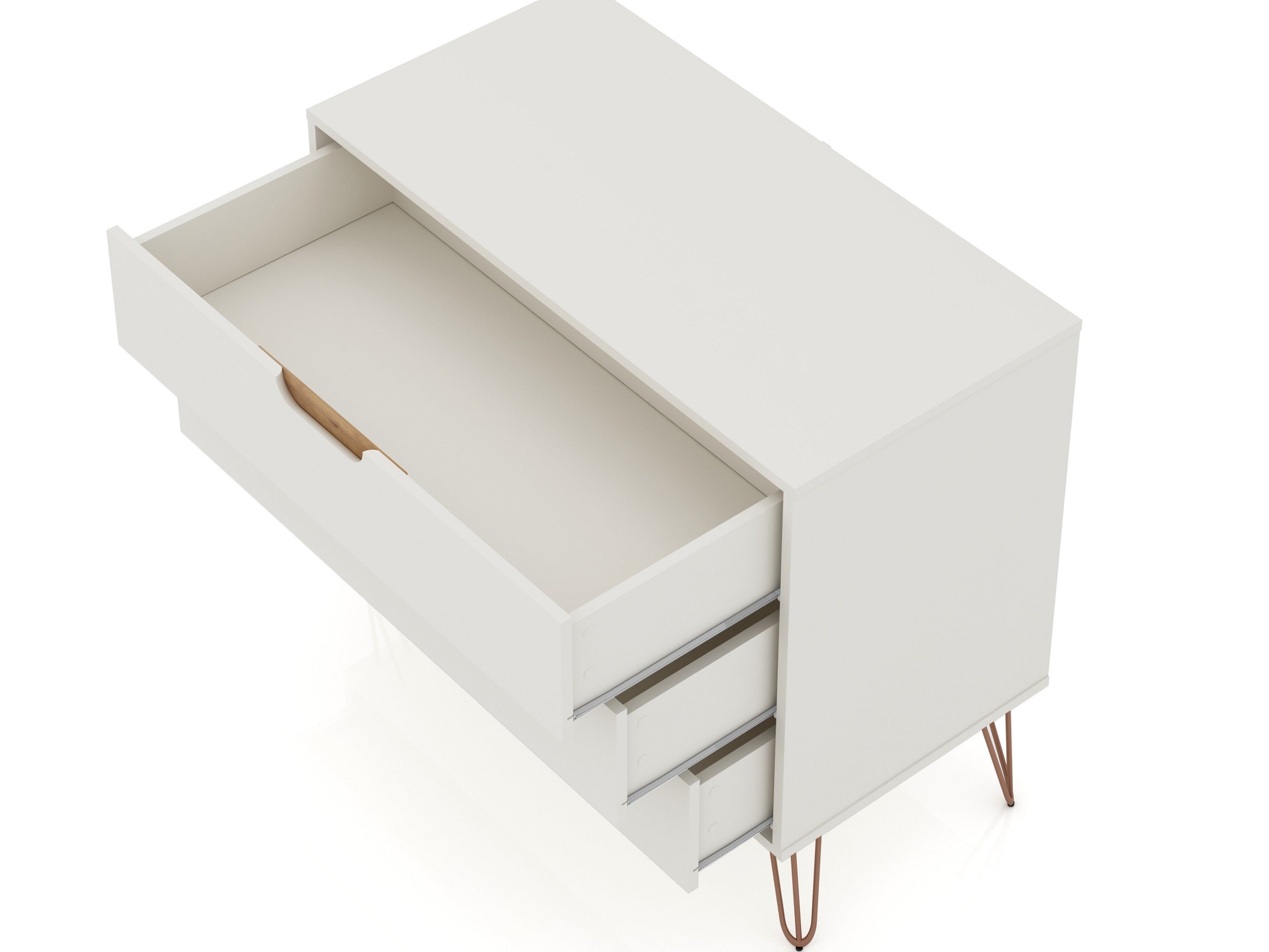 Rockefeller Modern White Dresser