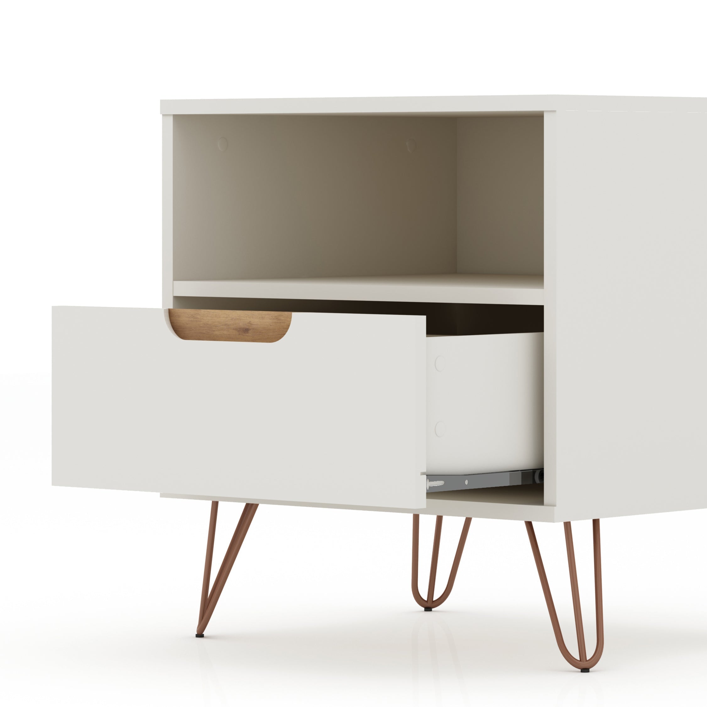 Rockefeller Nightstand 1.0 in Off White