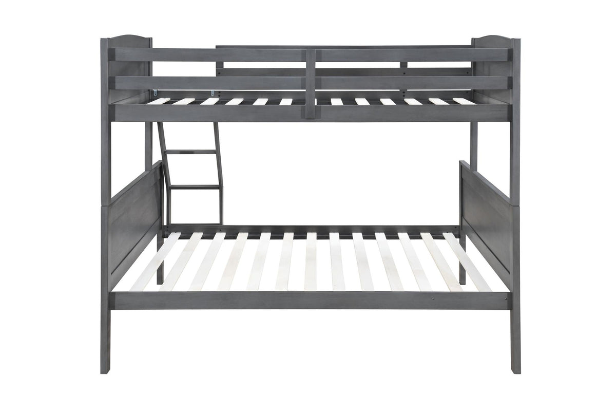 Antique Gray Twin/Full Bunk Bed