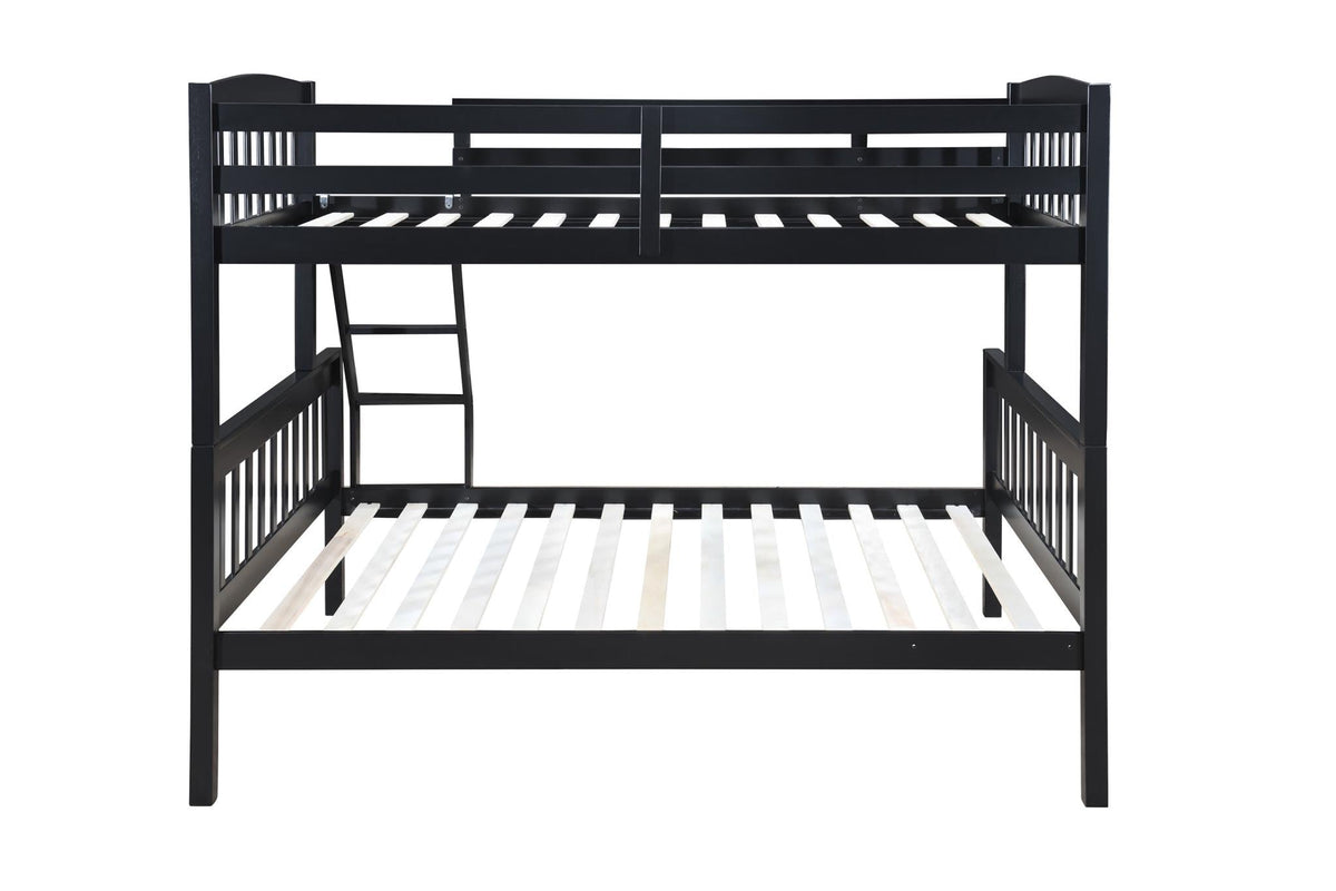 Black Twin/Full Bunk Bed