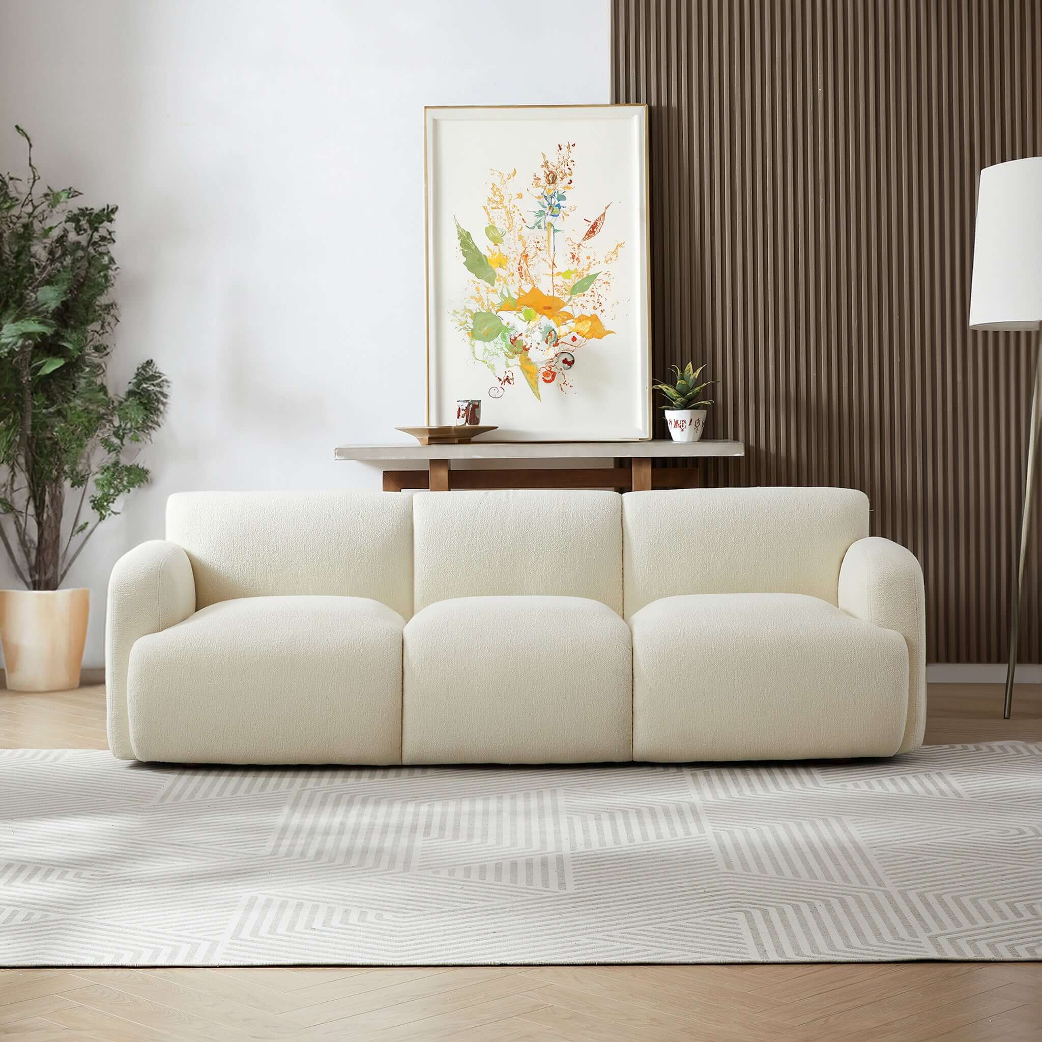 Stella Cream Boucle Sofa