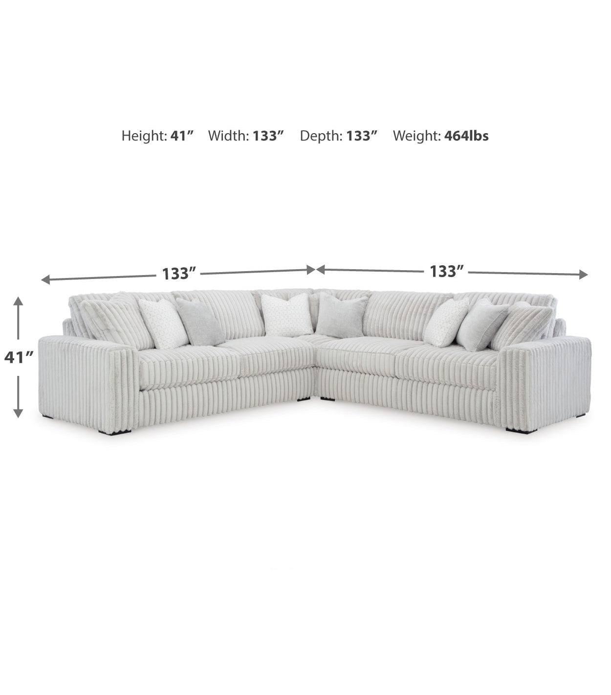 Stupendous 3-Piece Sectional