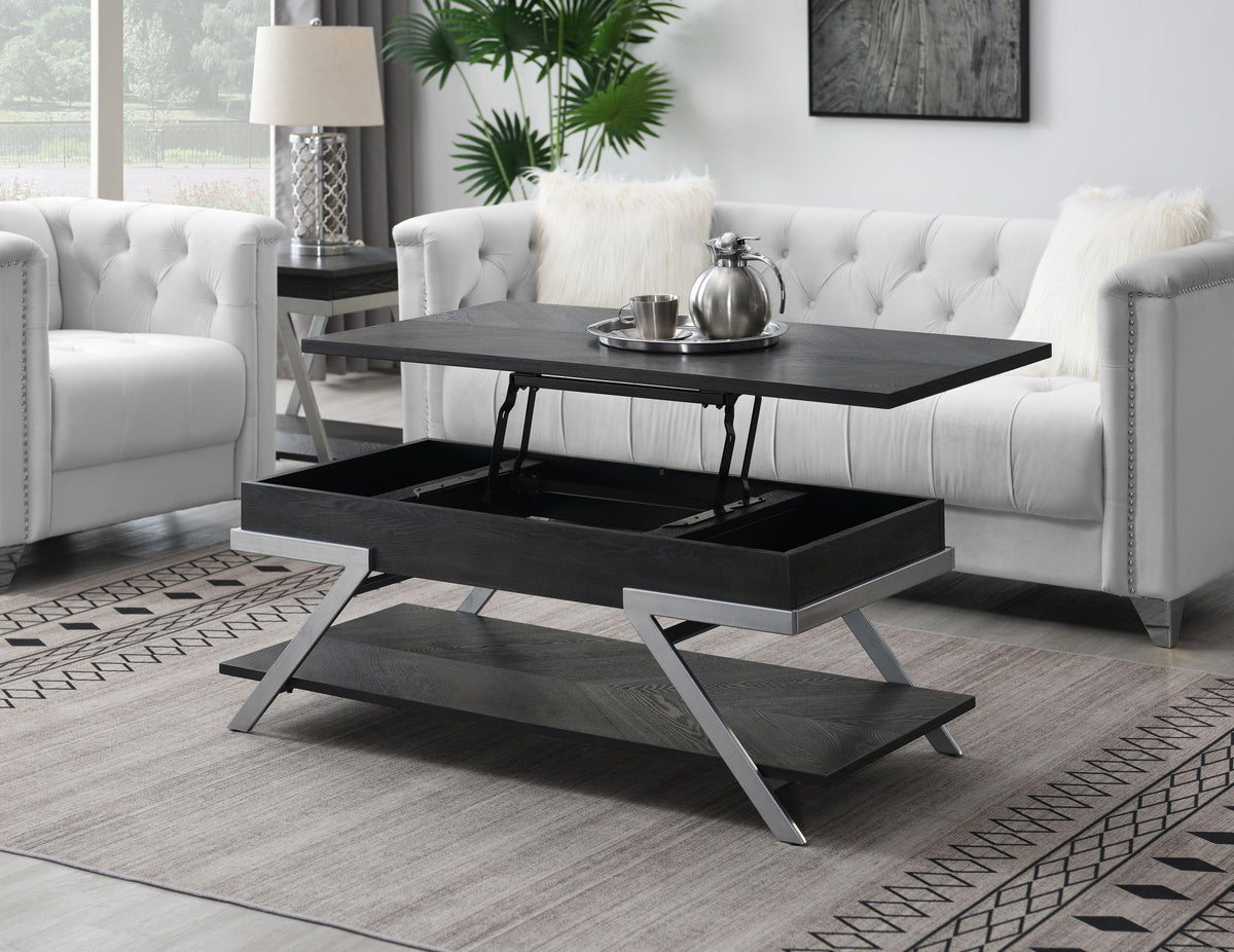 Gray Coffee & End Table Set (T101)