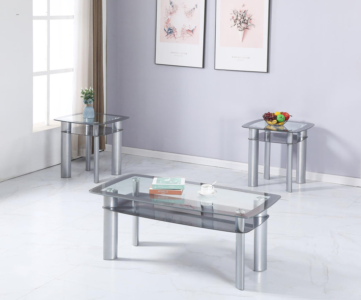 Charcoal 3-Piece Table Set