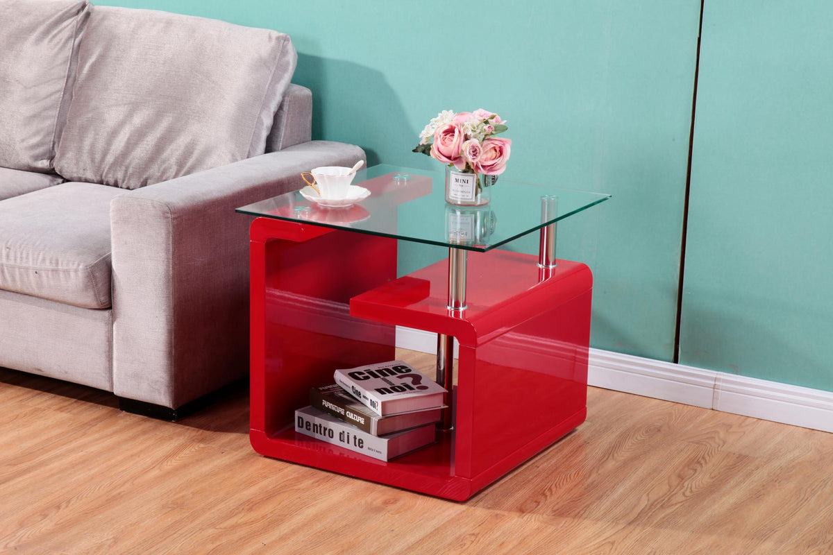 Red Coffee & End Table Set