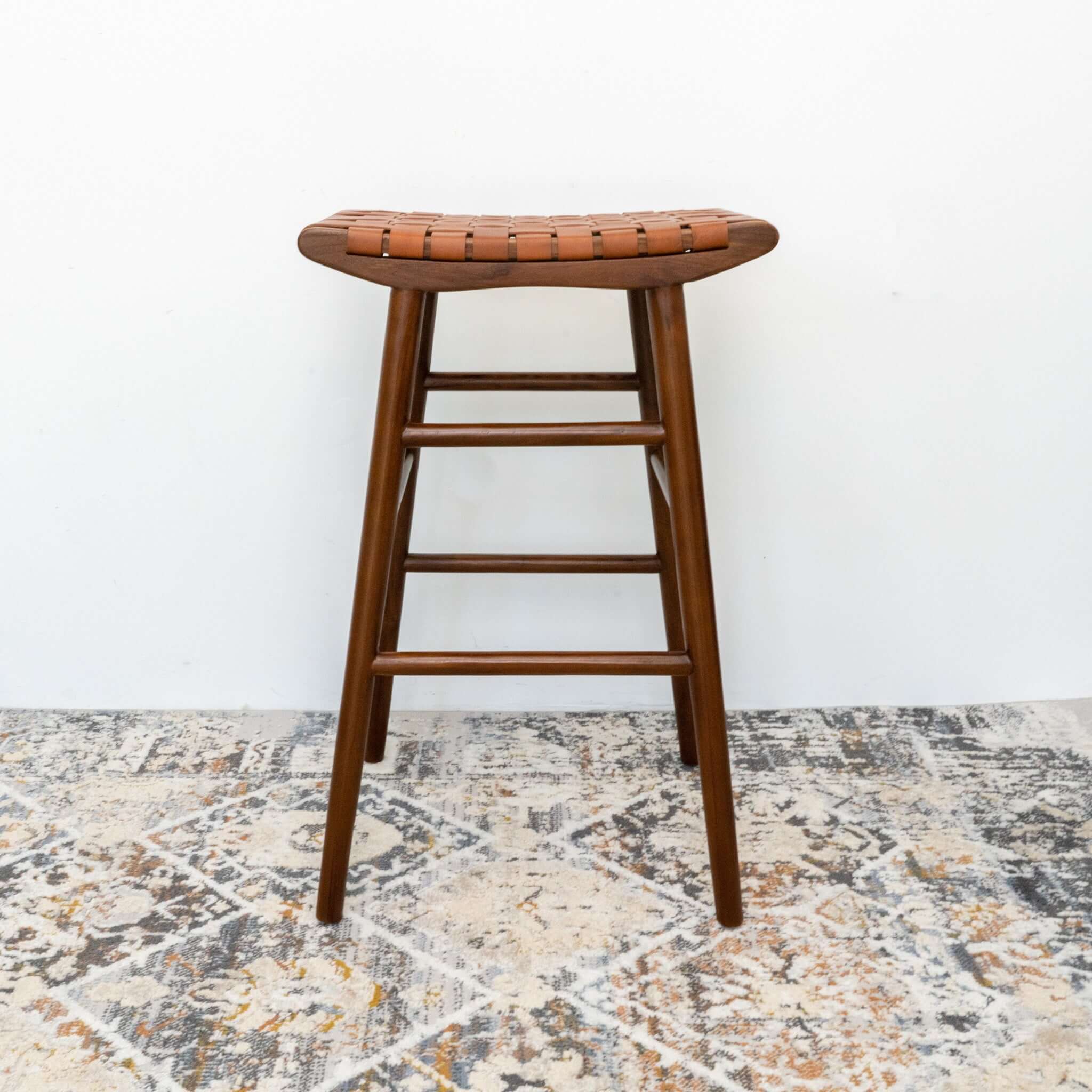 Esse Tan Leather Bar Stool