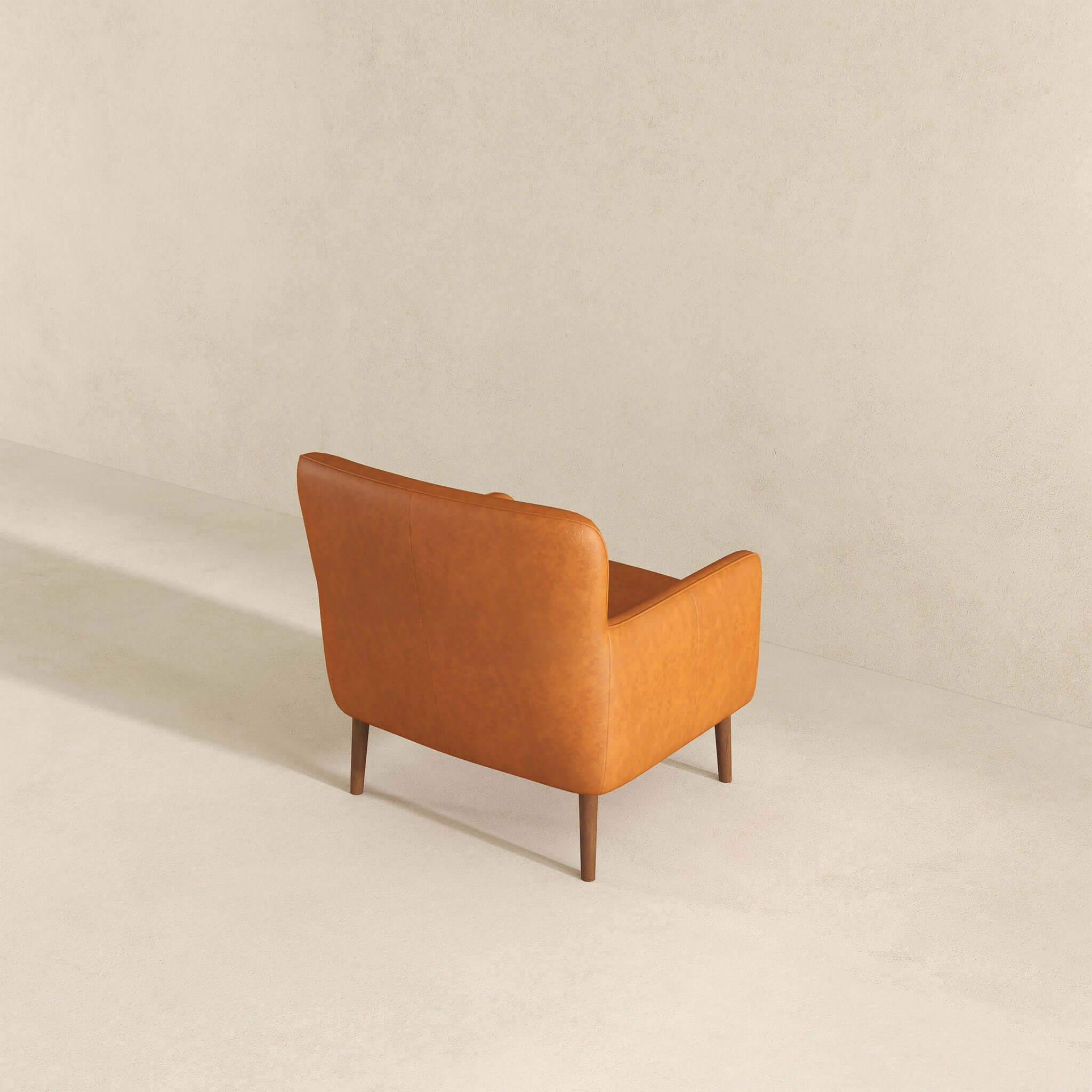 Otio Tan Leather Lounge Chair