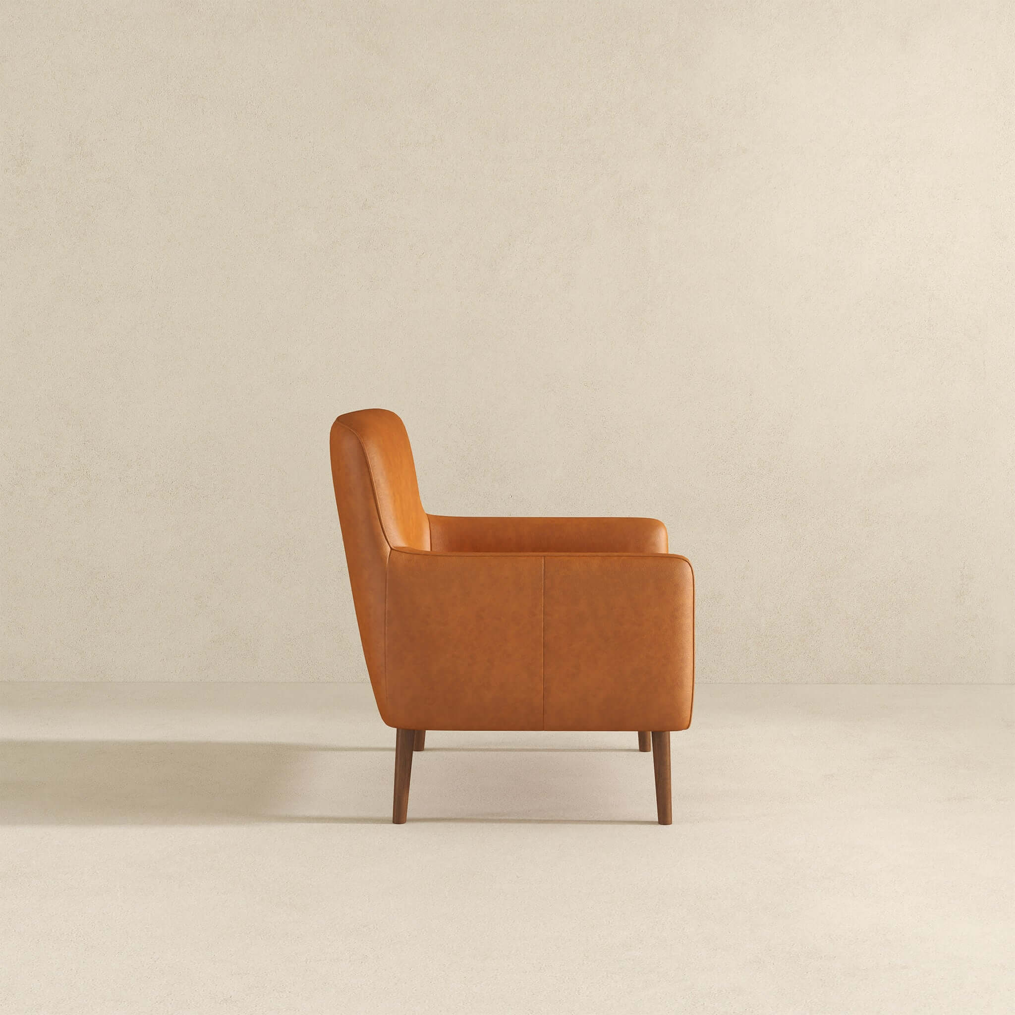 Otio Tan Leather Lounge Chair