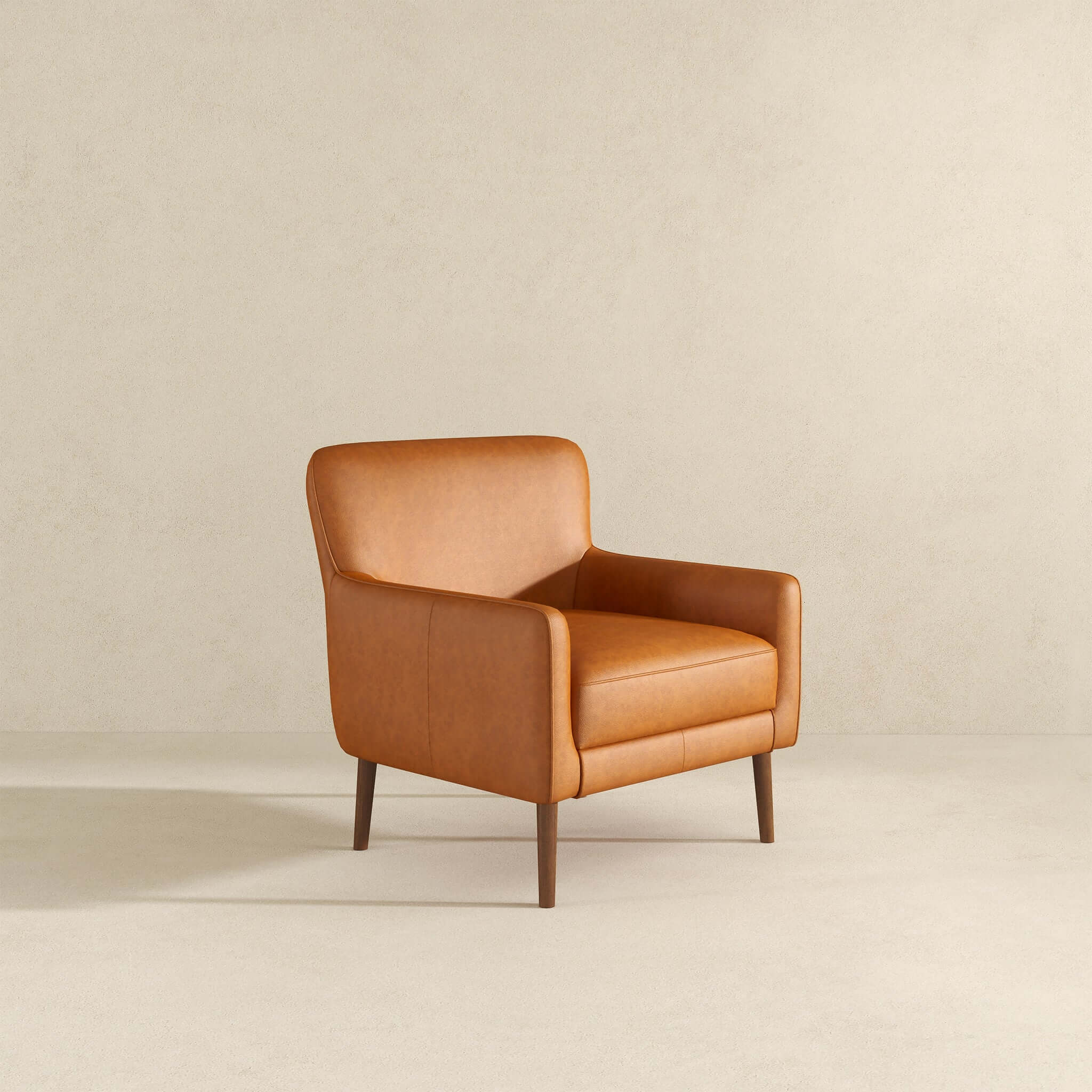 Otio Tan Leather Lounge Chair