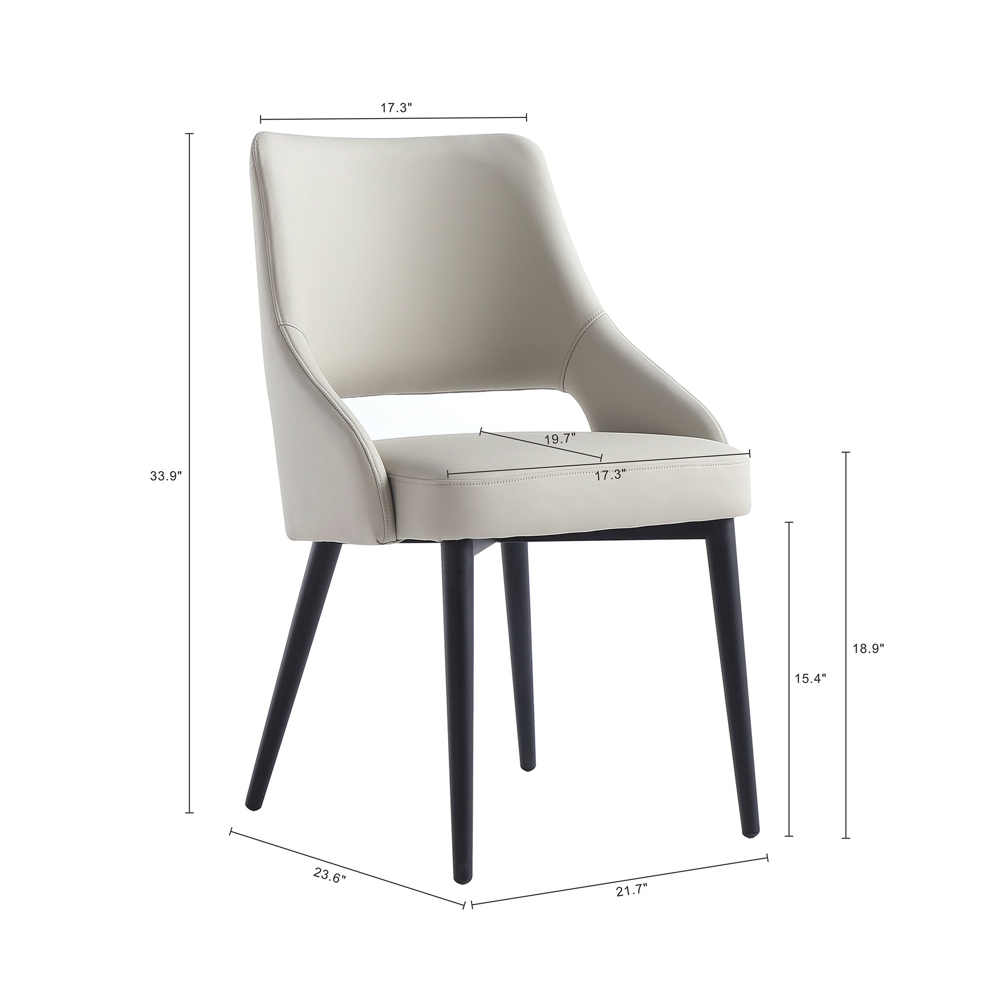 Tremont Dining Chair in Stone Gray