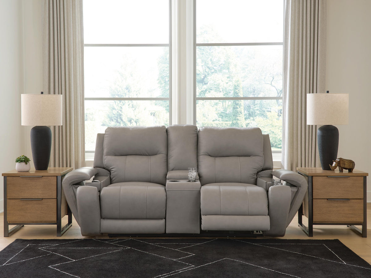 Real Reclining Loveseat by Ashley - image 8