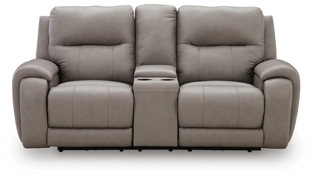 Real Reclining Loveseat by Ashley - image 4